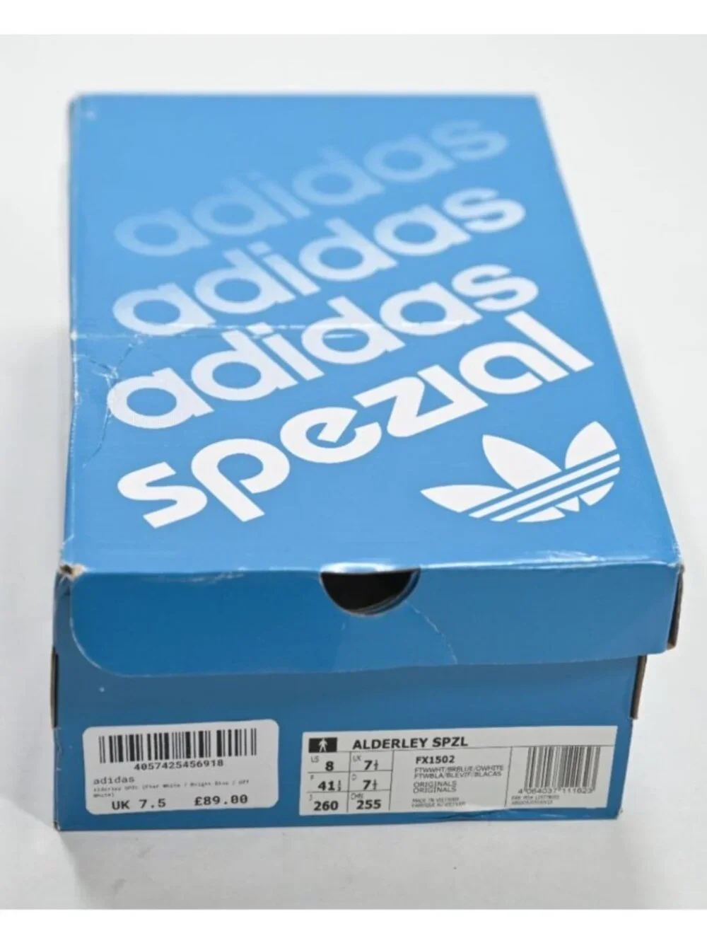 Adidas Alderly SPZL Sneakers FX1502 in White Bright Blue'